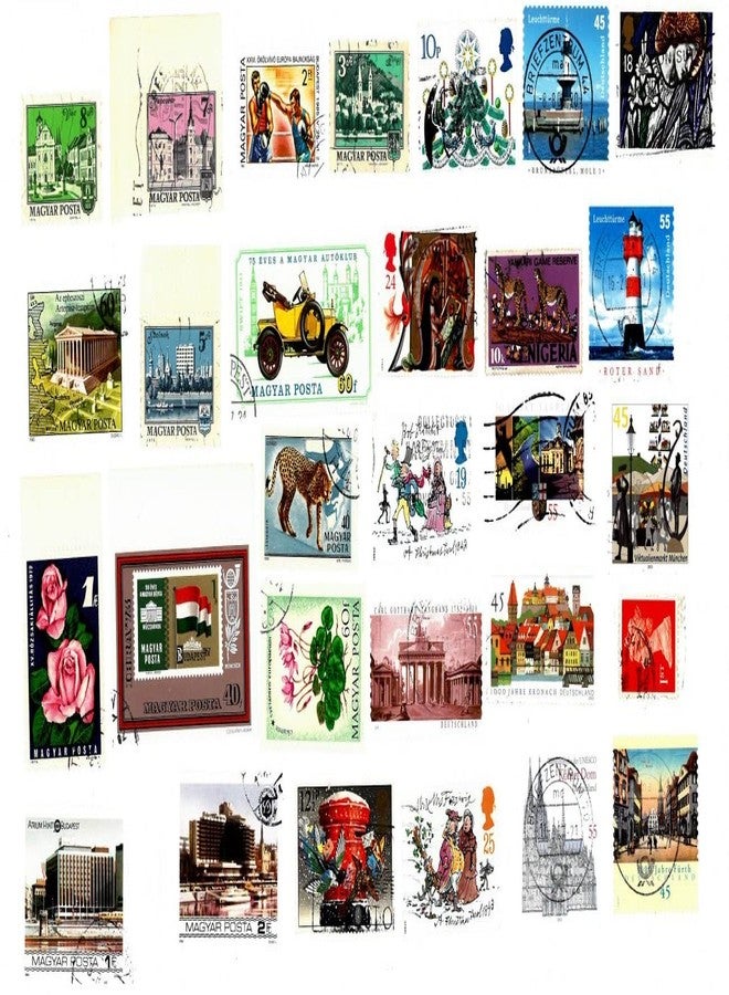 Prizm Mittalstamps 100 Different Whole World Stamps Large & Small Used Stamps - Image 1